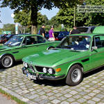 Green BMW E9 CS and 3.0CSL Coupes