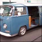 Blue VW Type 2 T2 Bay Window SUT874H