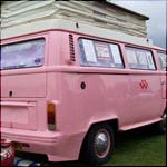 Pink VW Type 2 T2 Bay Window YCR681V