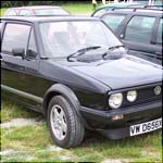 Black VW Golf Mk1 VWD656X