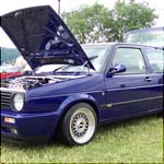 Blue VW Golf Mk2 16v