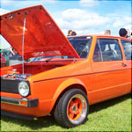 Danny Allen's Orange Mk1 VW Golf KVF938P