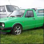 Green VW Golf Mk1 Caddy Pickup D737ELC