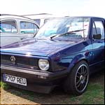 Blue VW Golf Mk1 Caddy F707REU