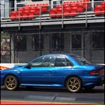 Blue Subaru Impreza