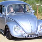 Silver VW Beetle FLE341J