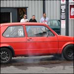 Paul Jackson - Red VW Golf Mk1 20vT SUX552Y - VWDRC