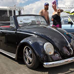 Black VW Beetle Cabrio on Fuchs wheels
