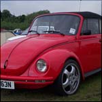 Red VW Beetle 1303 Convertible YME163N