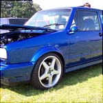 Blue VW Golf Mk1 PYO127Y