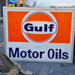 Gulf Motor Oils Sign