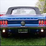 Blue 1967 Ford Mustang Convertible HWV230