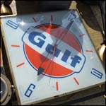 Gulf Oils clock