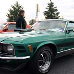 Green Ford Mustang