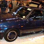 Blue Renault 5 GT Turbo Raider