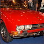 Red Peugeot 504 Cabriolet PGC802K