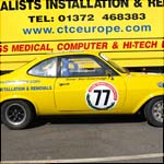 Car 77 - Alan Greenhalgh - Yellow Vauxhall Firenza 2279cc