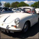 White Porsche 356 Coupe