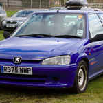 Blue Peugeot 106 Rallye R375WWP
