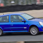 Blue Renault Clio BK04KGV