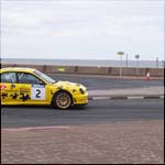 Yellow Subaru Impreza Rally Car