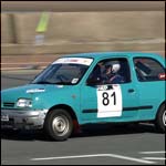 Car 81 - L Upton and C Jackson - Nissan Micra Y253XCC