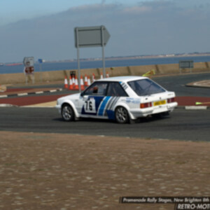 A162TEV White Ford Escort Mk3 - Car 76 R Hughes / M Williams
