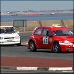 Car 43 - S Moore and M Mercer - Red Vauxhall Corsa R135WOR