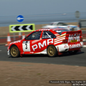 P10RED Red Ford Escort Cosworth - Car 3 M Roberts / S Hughes