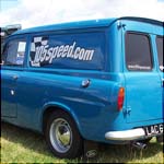 Blue Ford Anglia 105 Van LAC69E