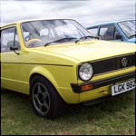 Yellow VW Golf Mk1 LGK982V