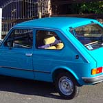 Blue Fiat 127 XTM401S