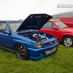 Blue Vauxhall Nova GTE