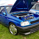 Blue Vauxhall Nova