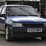 Blue Vauxhall Nova K502BRO