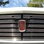 Silver Fiat 130 grille
