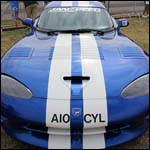 Blue Dodge Viper A10CYL at the Silverstone Classic 2013