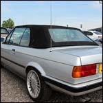 BMW E30 3 Series Convertible J907YHD at the Silverstone Classic 