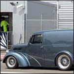 Ford Anglia Van hot rod at the Silverstone Classic 2013