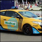 Renault Megane RS medical car at the Silverstone Classic 2013