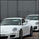 White Porsche 911 CU10AYX at the Silverstone Classic 2013