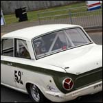 Ford Lotus Cortina Mk1 DPE810B at the Silverstone Classic 2013