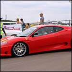 Red Ferrari 360 Challenge Stradale at the Silverstone Classic 20