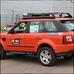Orange Range Rover Sport G4 Challenge at the Silverstone Classic