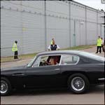 Black Aston Martin DB6 at the Silverstone Classic 2013
