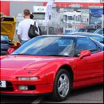 Red Honda NSX H6SAR at the Silverstone Classic 2013