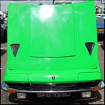 Green Lamborghini Jarama S SPD733L at the Silverstone Classic 20