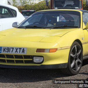 K917XTA Yellow Toyota MR2 Mk2 T-Bar