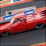 Marcus Ochsner - Red Dodge Ram Pick Up 572ci - Super Comp