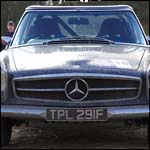 Blue 1968 Mercedes-Benz 280SL TPL291F